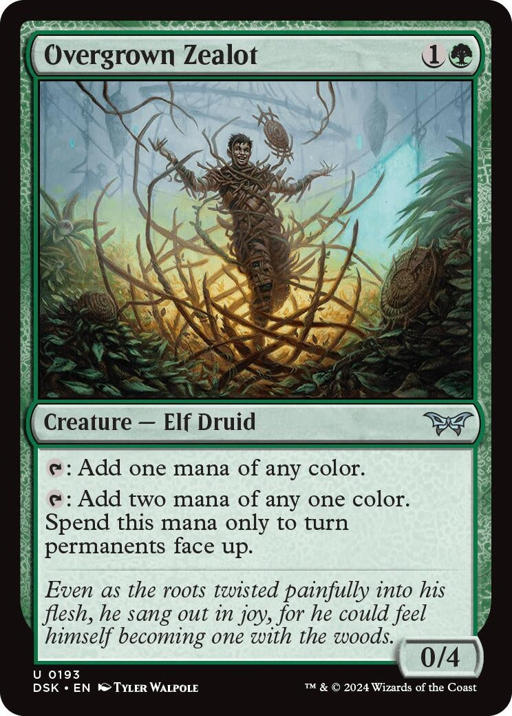 Overgrown Zealot (193) [DSK] - MTG Single