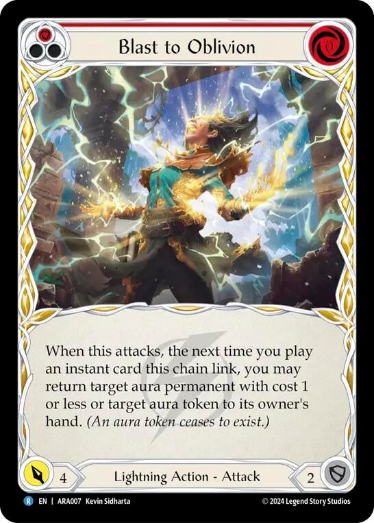 Blast to Oblivion (Red) (7) [ARA] - Flesh and Blood TCG Single