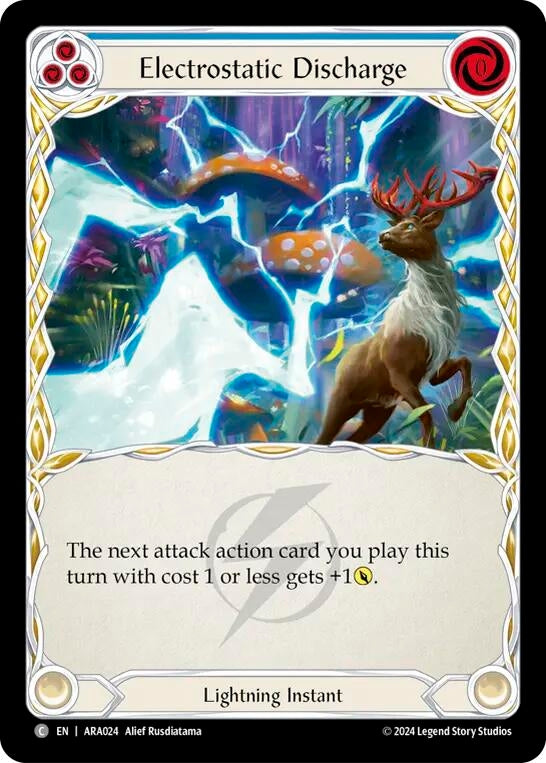Electrostatic Discharge (Blue) (24) [ARA] - Flesh and Blood TCG Single