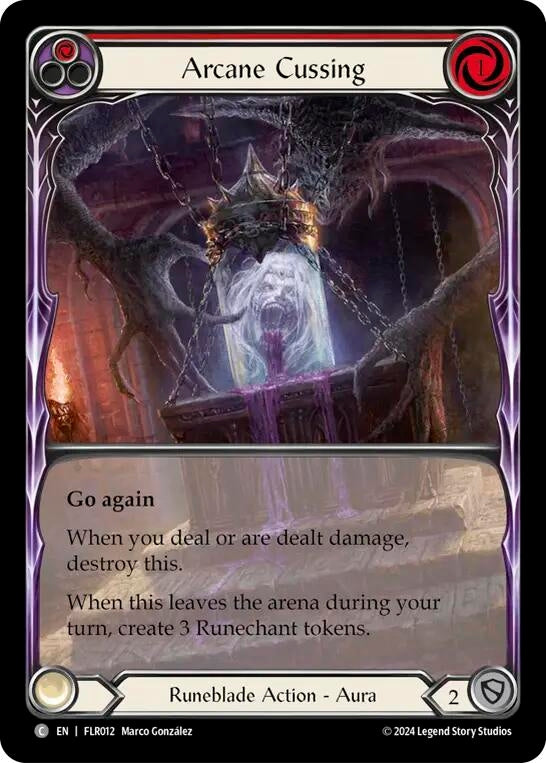Arcane Cussing (Red) (12) [FLR] - Flesh and Blood TCG Single