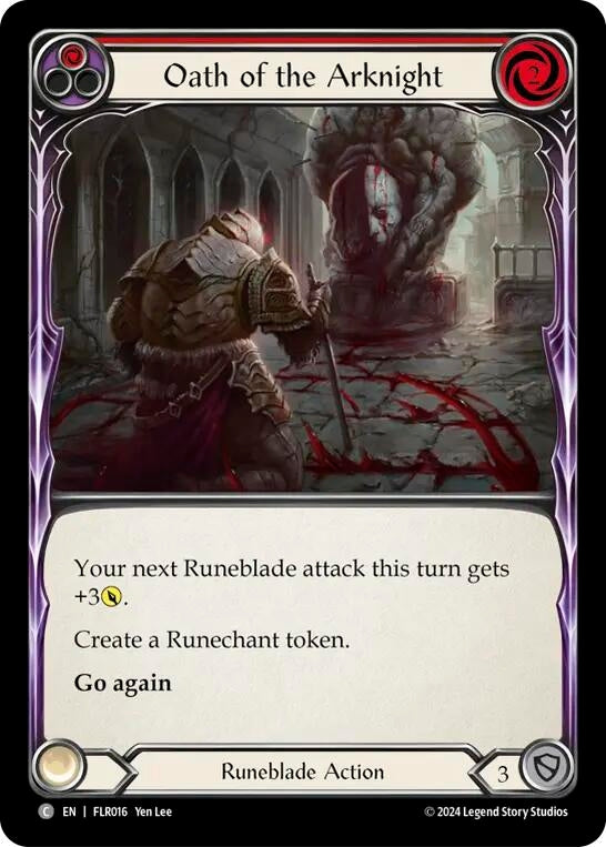 Oath of the Arknight (Red) (16) [FLR] - Flesh and Blood TCG Single