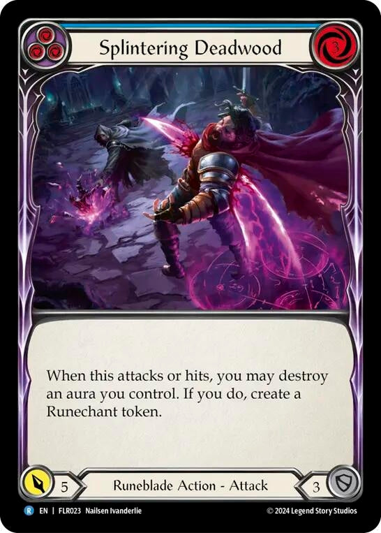 Splintering Deadwood (Blue) (23) [FLR] - Flesh and Blood TCG Single