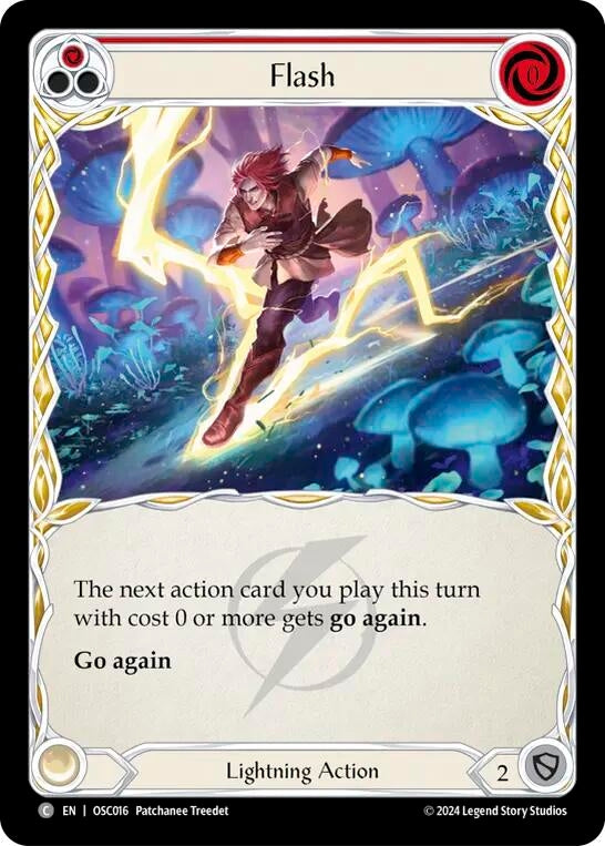 Flash (Red) (16) [OSC] - Flesh and Blood TCG Single