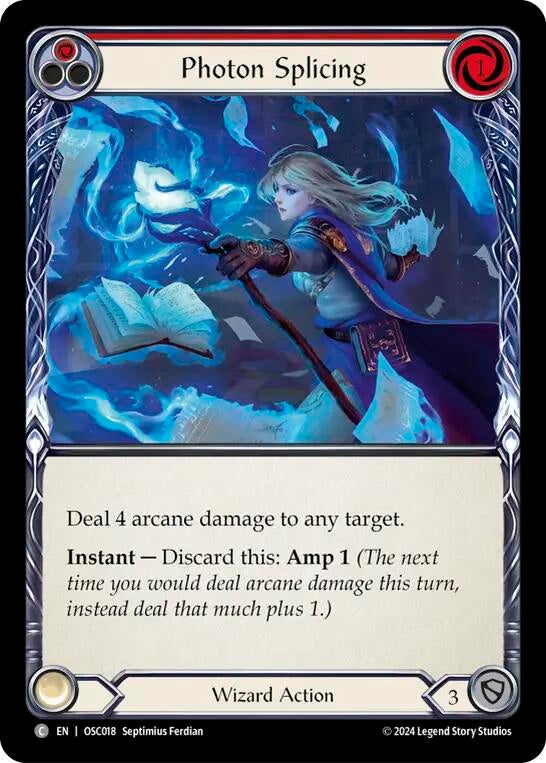 Photon Splicing (Red) (18) [OSC] - Flesh and Blood TCG Single