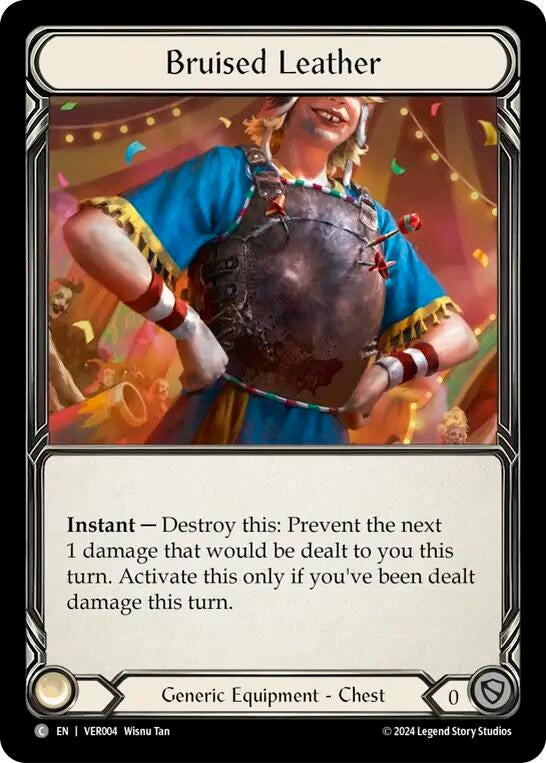 Bruised Leather (4) [VER] - Flesh and Blood TCG Single