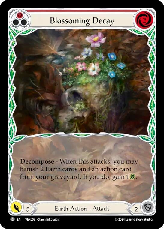 Blossoming Decay (Red) (8) [VER] - Flesh and Blood TCG Single