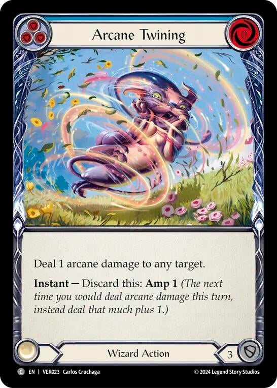 Arcane Twining (Blue) (23) [VER] - Flesh and Blood TCG Single
