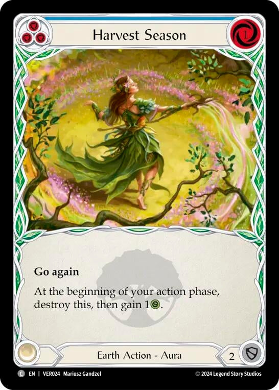 Harvest Season (Blue) (24) [VER] - Flesh and Blood TCG Single