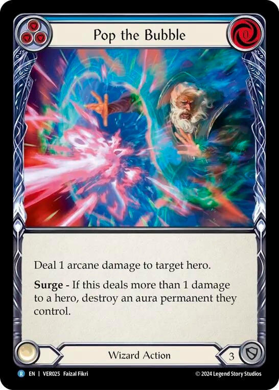 Pop the Bubble (Blue) (25) [VER] - Flesh and Blood TCG Single