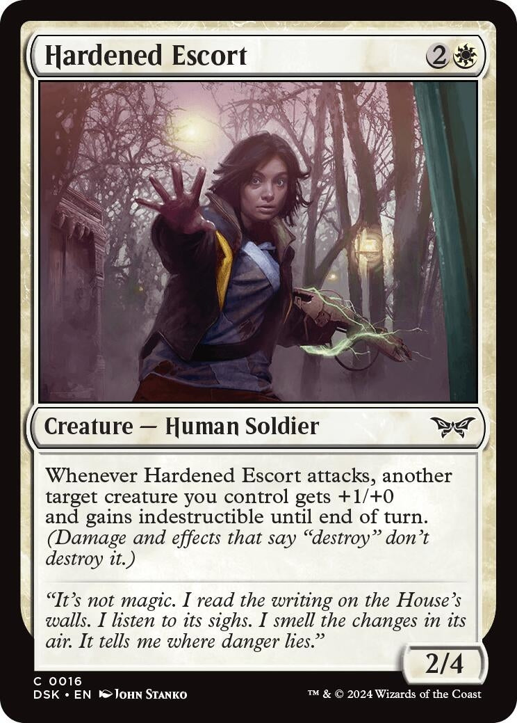 Hardened Escort (16) [DSK] - MTG Single