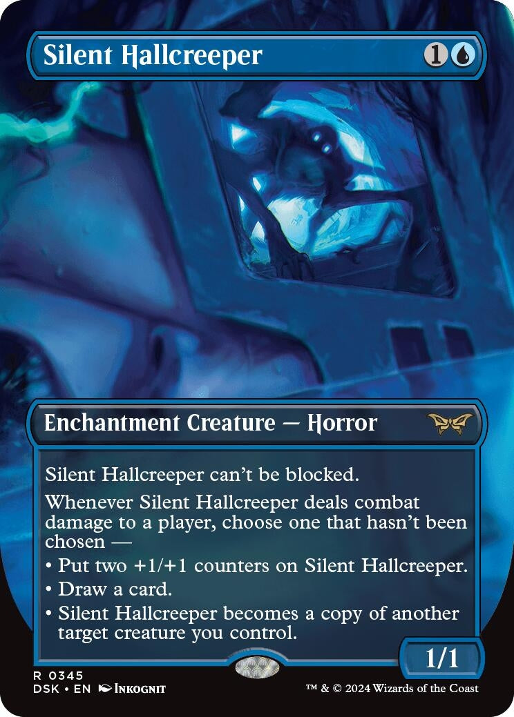 Silent Hallcreeper (Borderless) (345) [DSK] - MTG Single