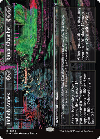 Unholy Annex // Ritual Chamber (Borderless) (339) (Duskmourn: House of Horror)