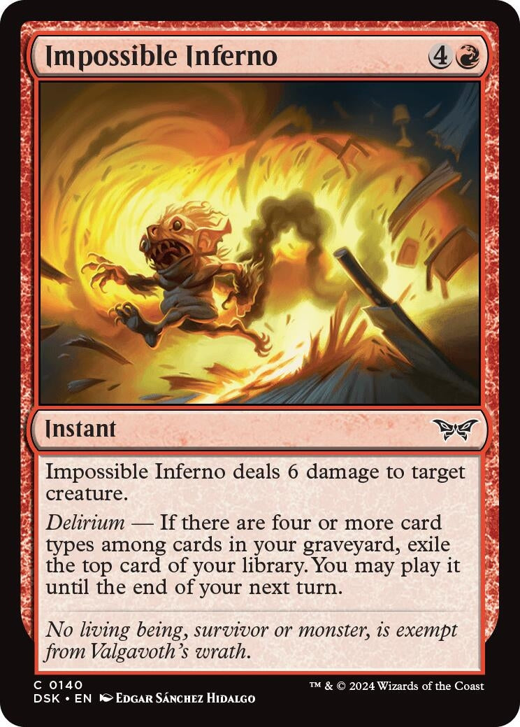 Impossible Inferno (140) [DSK] - MTG Single