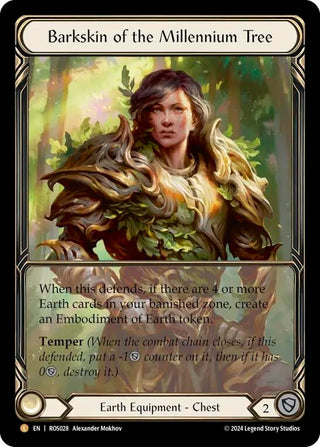 Barkskin of the Millennium Tree (Extended Art) (28) [ROS] - Flesh and Blood TCG Single