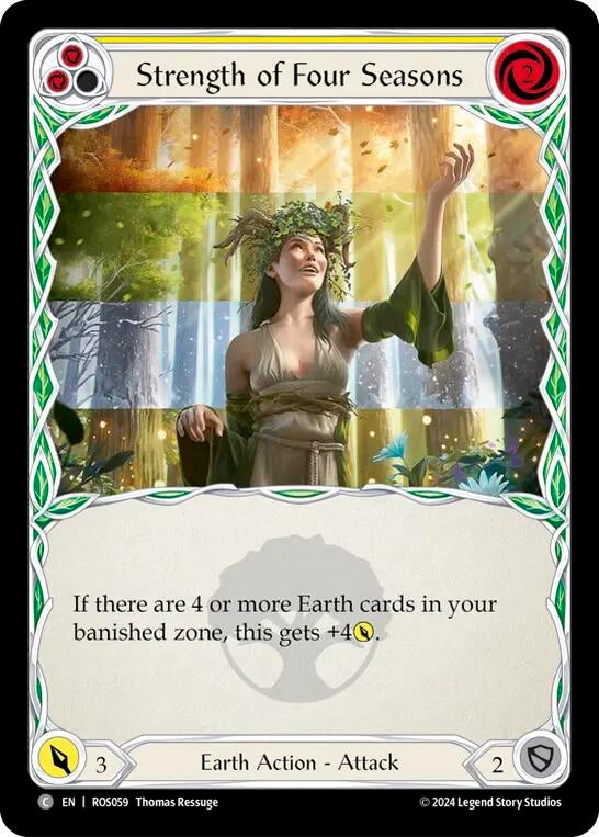 Strength of Four Seasons (Yellow) (59) [ROS] - Flesh and Blood TCG Single