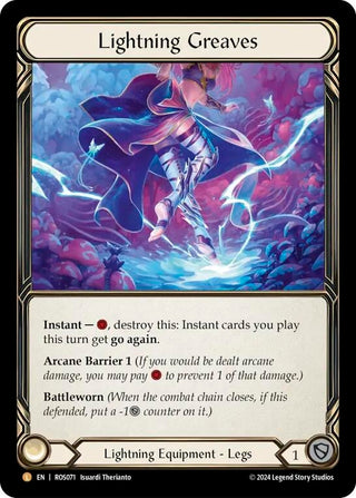 Lightning Greaves (71) [ROS] - Flesh and Blood TCG Single