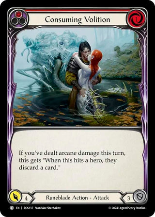 Consuming Volition (Red) (137) [ROS] - Flesh and Blood TCG Single