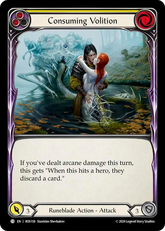 Consuming Volition (Yellow) (138) [ROS] - Flesh and Blood TCG Single