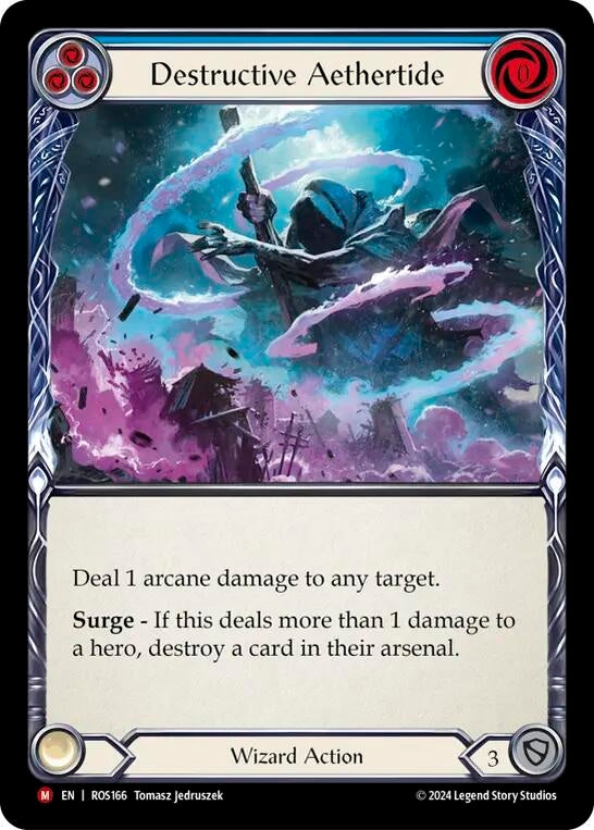 Destructive Aethertide (166) [ROS] - Flesh and Blood TCG Single