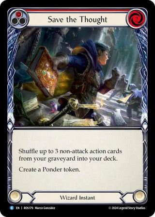 Save the Thought (Red) (179) [ROS] - Flesh and Blood TCG Single
