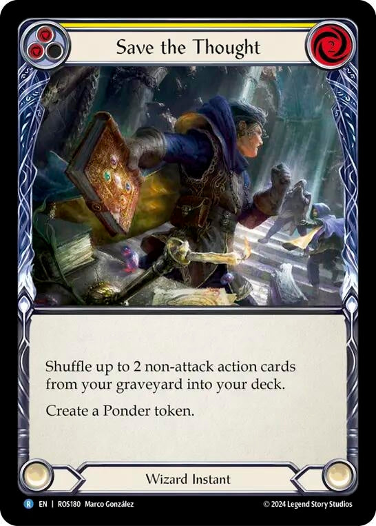 Save the Thought (Yellow) (180) [ROS] - Flesh and Blood TCG Single