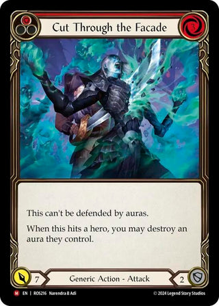 Cut Through the Facade (216) [ROS] - Flesh and Blood TCG Single