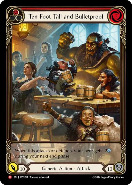 Ten Foot Tall and Bullet Proof (Extended Art) (217) [ROS] - Flesh and Blood TCG Single