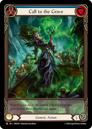 Call to Grave (Extended Art) (218) [ROS] - Flesh and Blood TCG Single