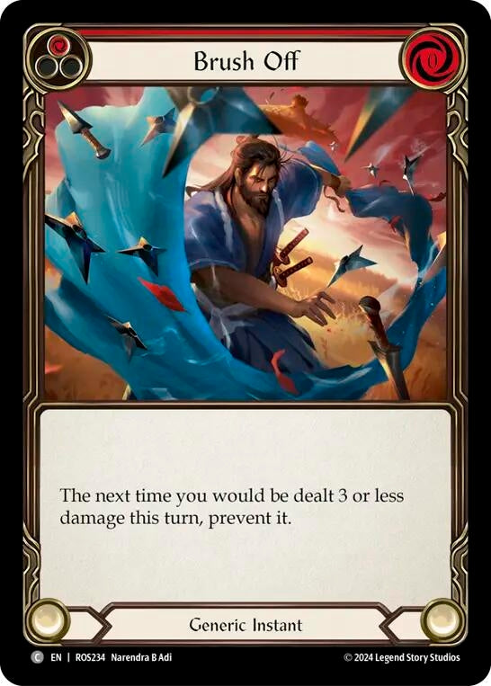 Brush Off (Red) (234) [ROS] - Flesh and Blood TCG Single