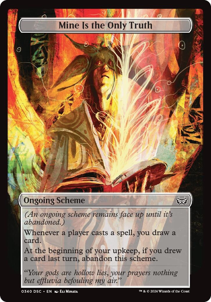 Mine Is The Only Truth (Full Art) (340) [CSK] - MTG Single