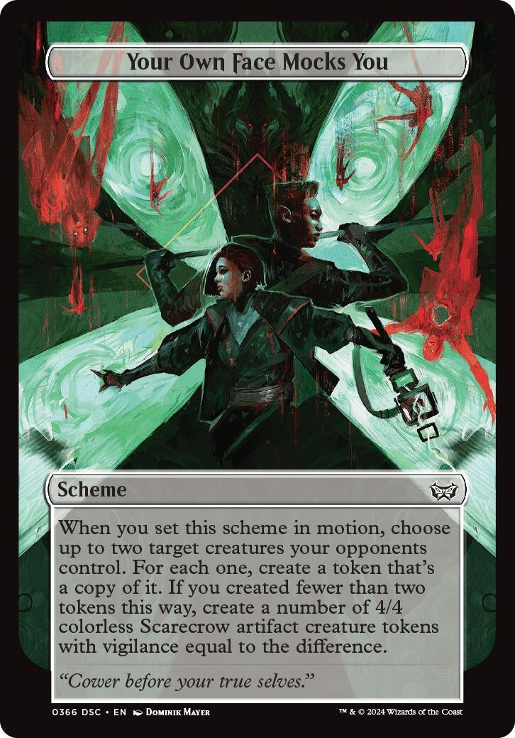 Your Own Face Mocks You (Full Art) (366) [CSK] - MTG Single