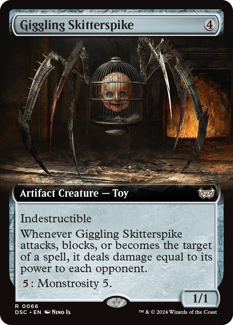 Giggling Skitterspike (Extended Art) (66) [CSK] - MTG Single