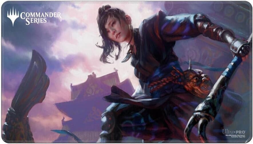 Commander Series Stitched Edge Playmat for Magic: The Gathering - Yuriko - Playmats Sealed