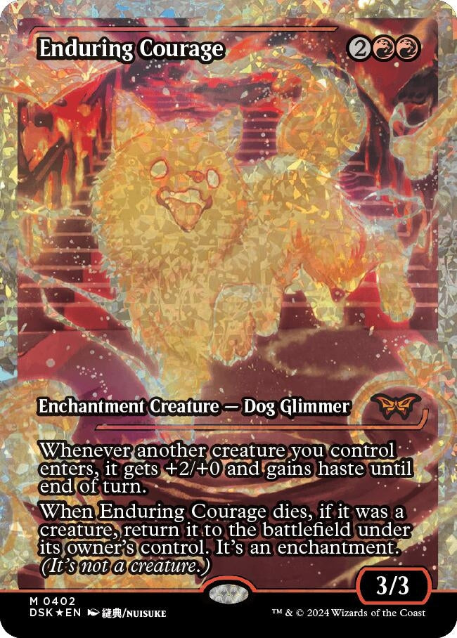 Enduring Courage (Japan Showcase) (Fracture Foil) (402) [DSK] - MTG Single