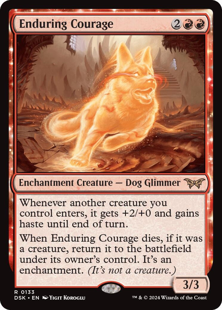 Enduring Courage (133) [DSK] - MTG Single