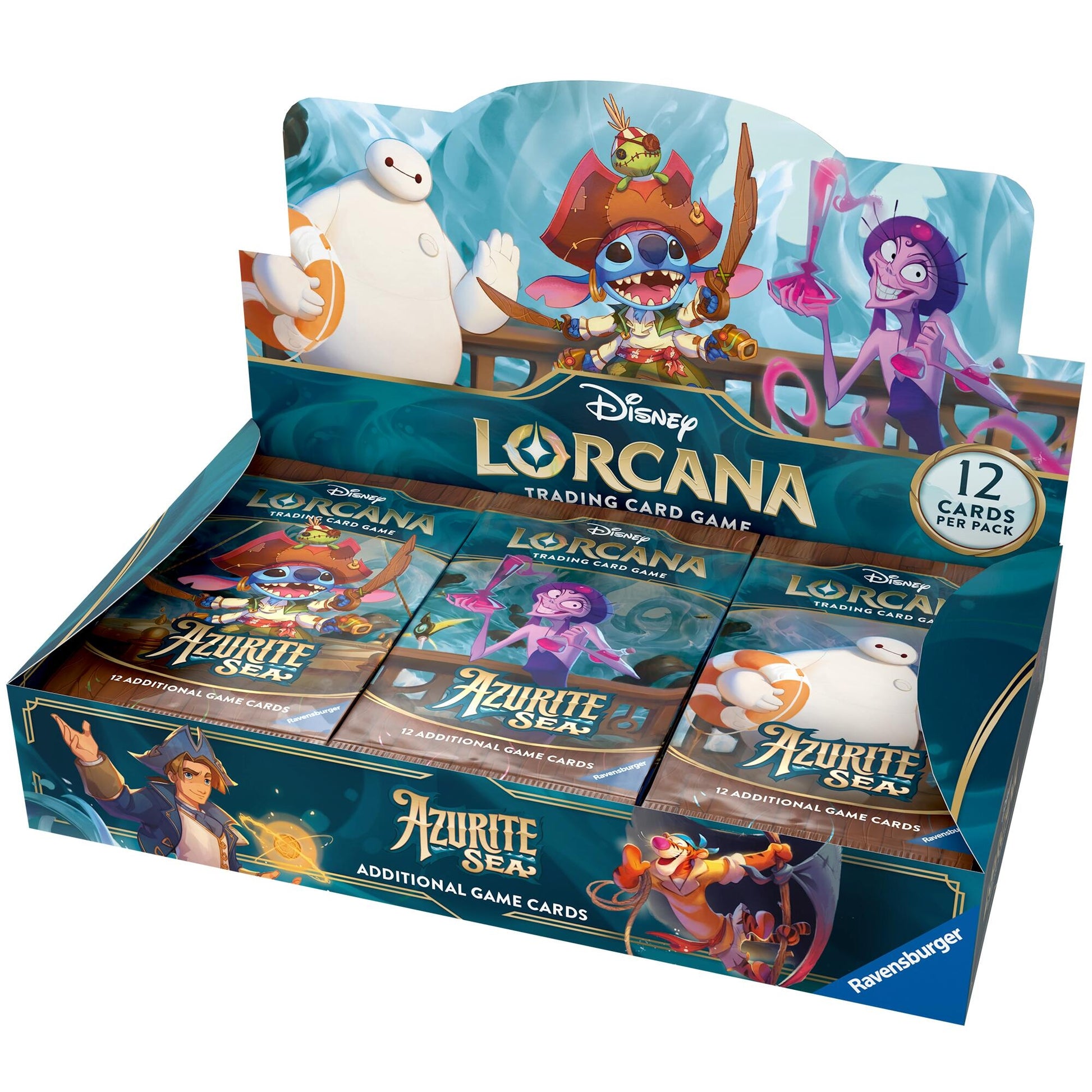 Disney Lorcana: Azurite Sea Booster Box (6) - Disney Lorcana Sealed