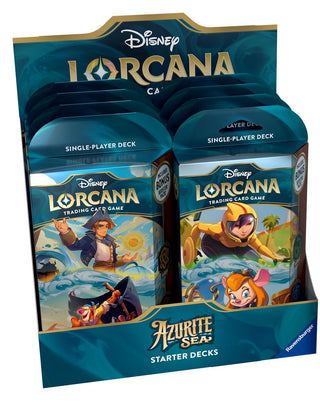 Disney Lorcana: Azurite Sea Starter Deck Display (6) - Disney Lorcana Sealed