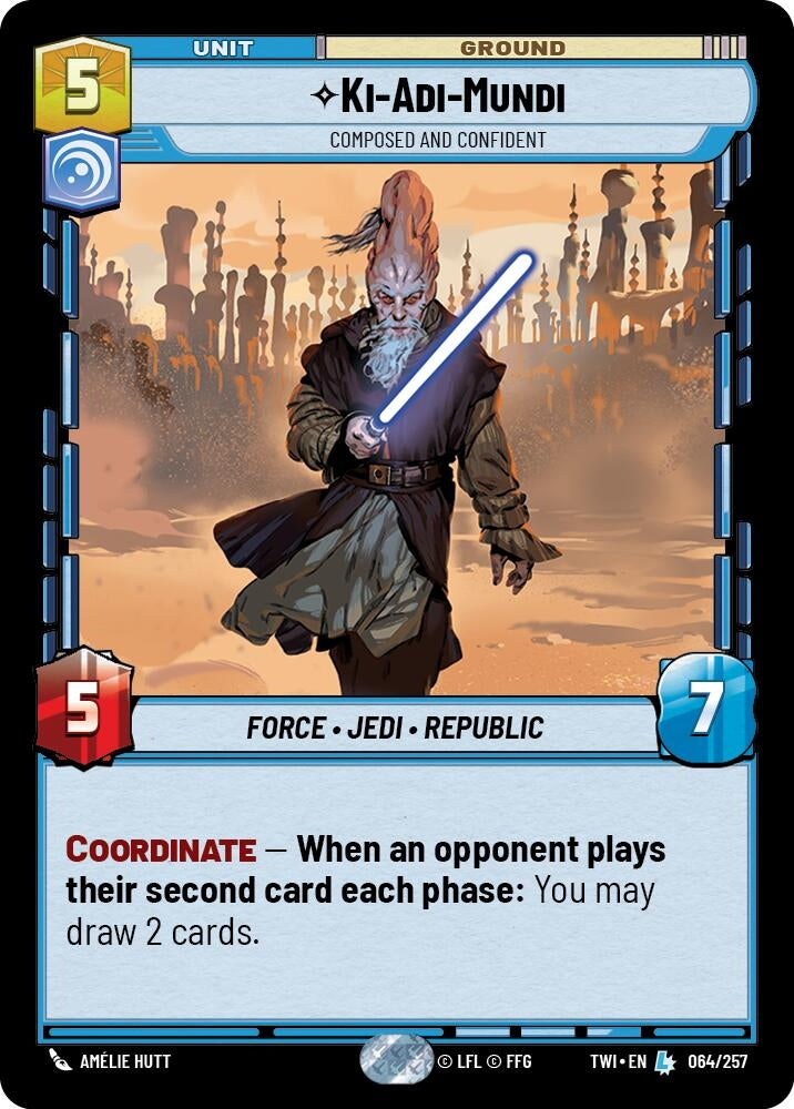 Ki-Adi-Mundi - Composed and Confident (TOR) - Star Wars: Unlimited Single
