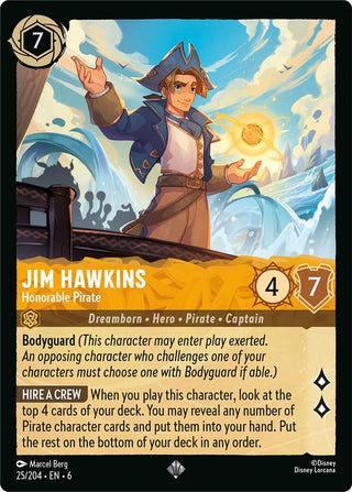 Jim Hawkins - Honorable Pirate (25) (6) - Disney Lorcana Single