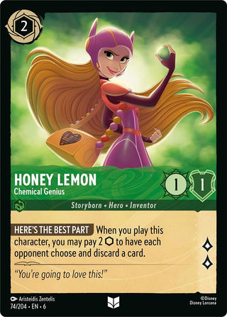 Honey Lemon - Chemical Genius (74) (6) - Disney Lorcana Single