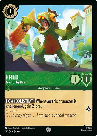 Fred - Mascot by Day (75) (6) - Disney Lorcana Single
