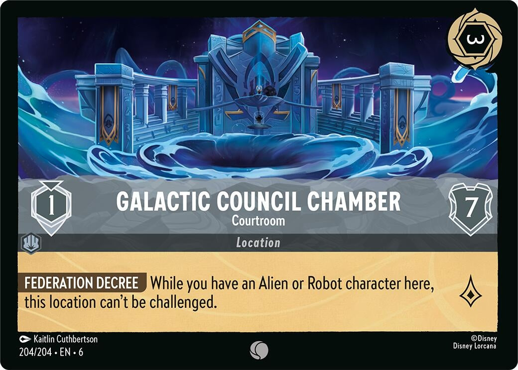 Galactic Council Chamber - Courtroom (204) (6) - Disney Lorcana Single