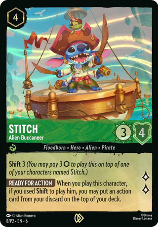 Stitch - Alien Buccaneer (Stitch Collector’s Gift Set Promo) (8) (DLPC) - Disney Lorcana Single