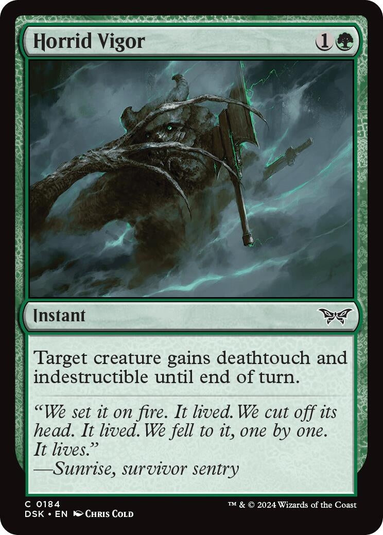 Horrid Vigor (184) [DSK] - MTG Single