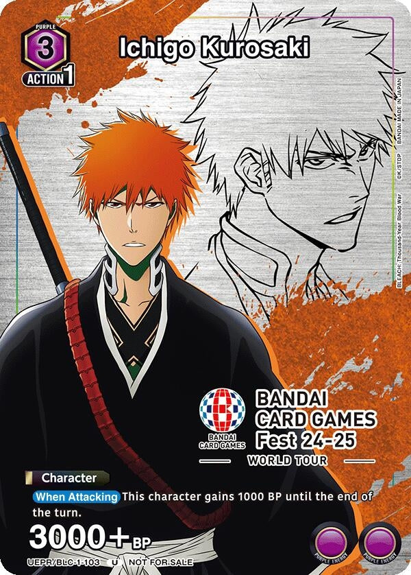 Ichigo Kurosaki (BANDAI Card Games Fest 23-24 World Tour) (1103) [UEPR] - Union Arena Single