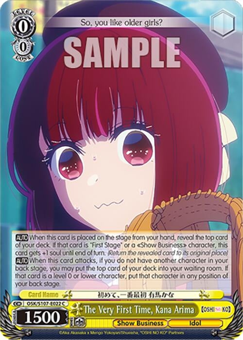The Very First Time Kana Arima (107022) [OSK] - Weiss Schwarz Single