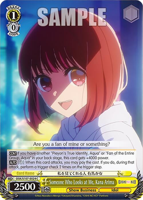 Someone Who Looks at Me Kana Arima (107024) [OSK] - Weiss Schwarz Single