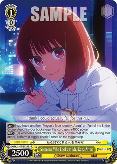 Someone Who Looks at Me Kana Arima(SR) (107024) [OSK] - Weiss Schwarz Single