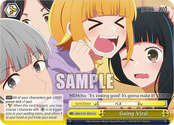 Going Viral (107033) [OSK] - Weiss Schwarz Single