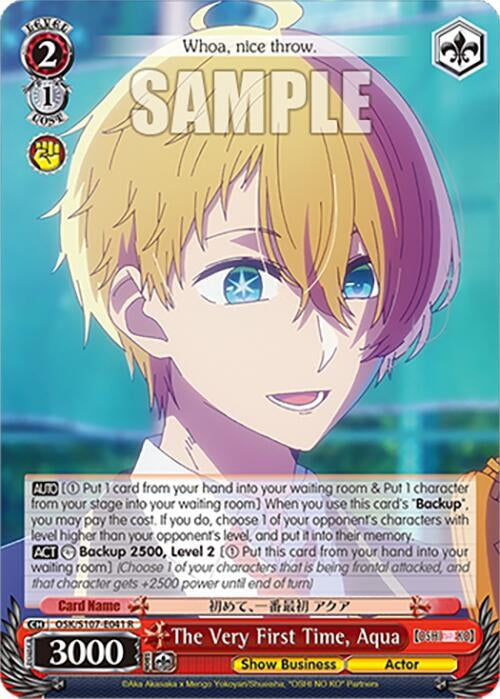 The Very First Time Aqua (107041) [OSK] - Weiss Schwarz Single